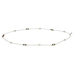 Bvlgari Divas' Dream Chain Necklace 18K Yellow Gold Onyx and Mother-of-Pearl