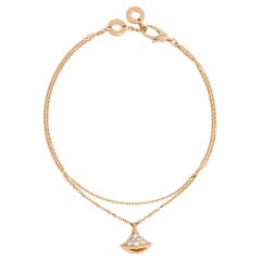 Bvlgari Divas' Dream Diamond 18K Rose Gold Bracelet M/L