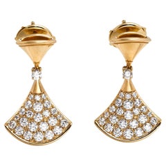 Bvlgari Divas' Dream Diamant-Ohrringe aus 18 Karat Gelbgold