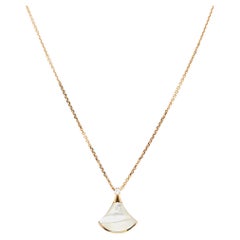 Bvlgari Divas' Dream Diamond Mother of Pearl 18K Rose Gold Pendant Necklace