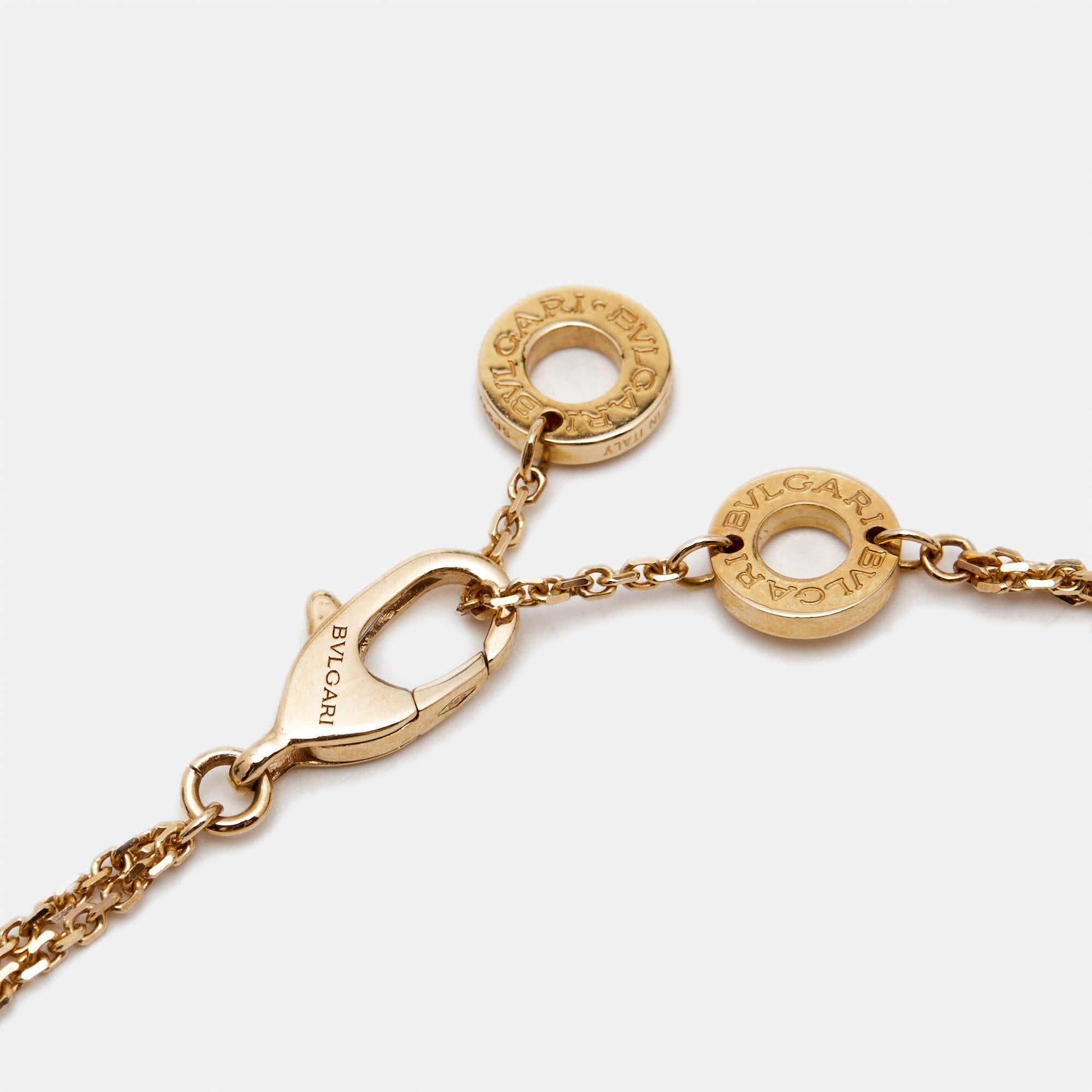 Women's Bvlgari Divas' Dream Diamonds 18k Rose Gold Bracelet ML