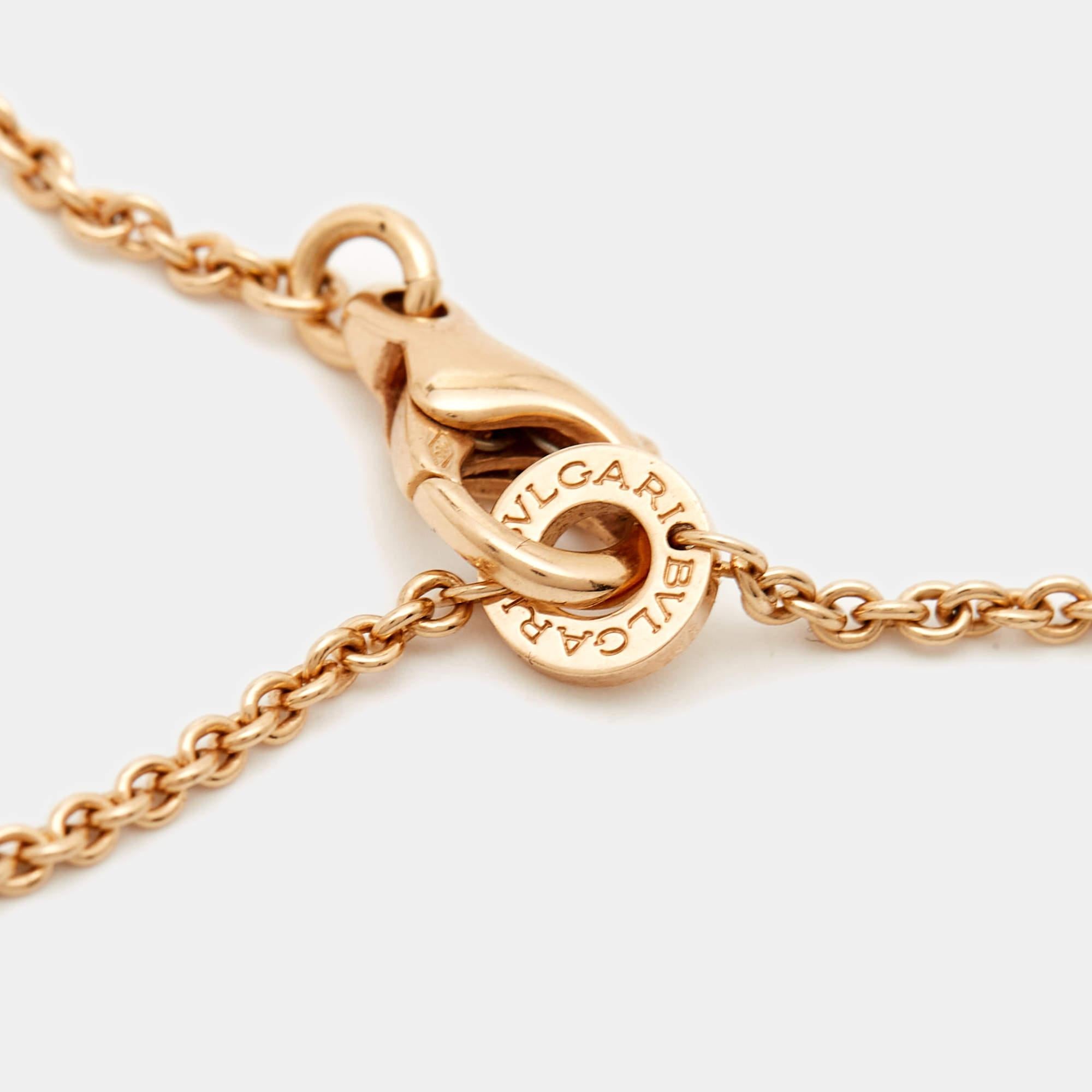 Bvlgari Divas' Dream Diamonds 18k Rose Gold Necklace 2