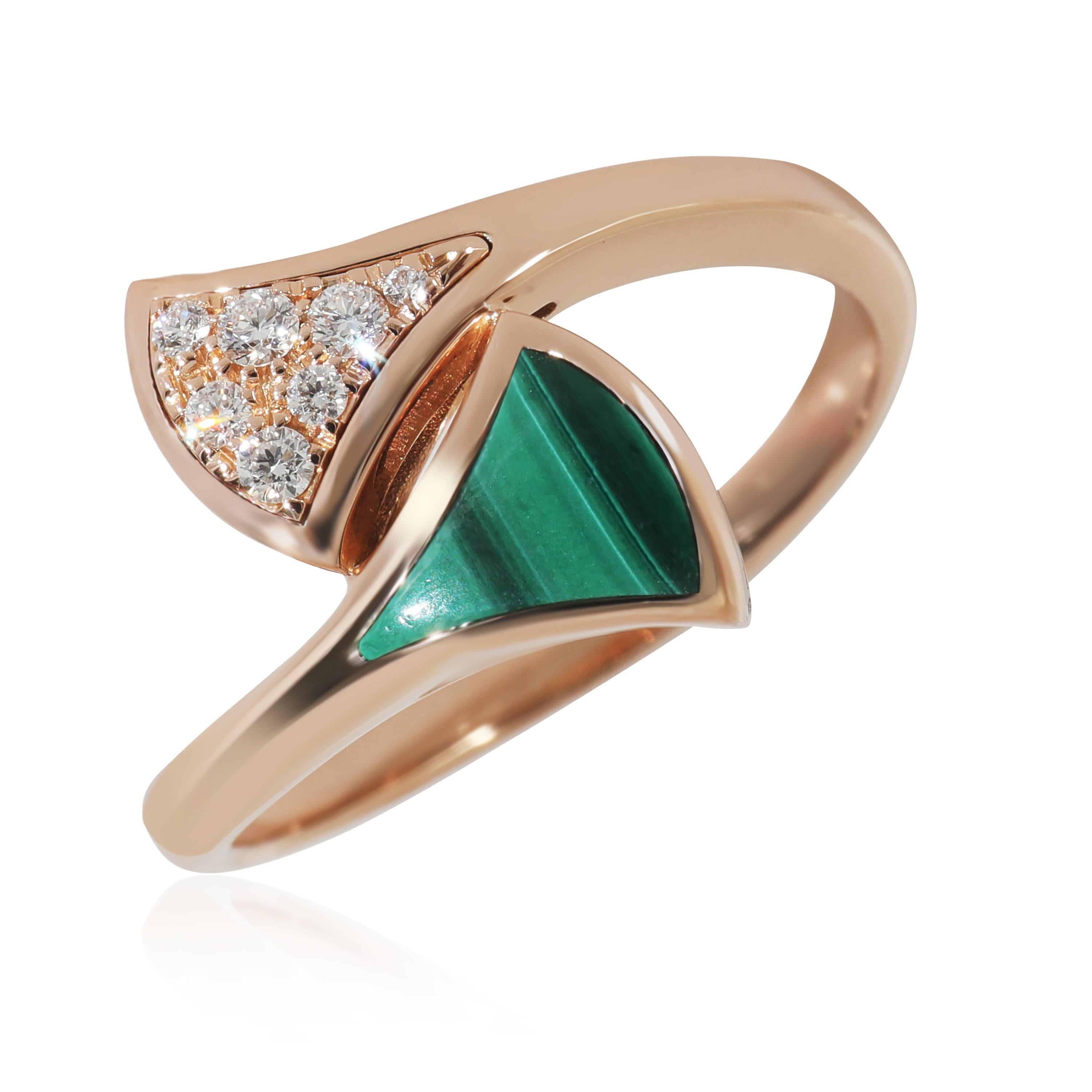Anello Bvlgari Diva's Dream con diamante e malachite in oro giallo 18 carati 0,08 CTW

DETTAGLI PRIMARI
SKU: 144490
Titolo dell'inserzione: Anello con diamante e malachite Bvlgari Diva's Dream in oro giallo 18 carati 0,08 CTW
Descrizione delle