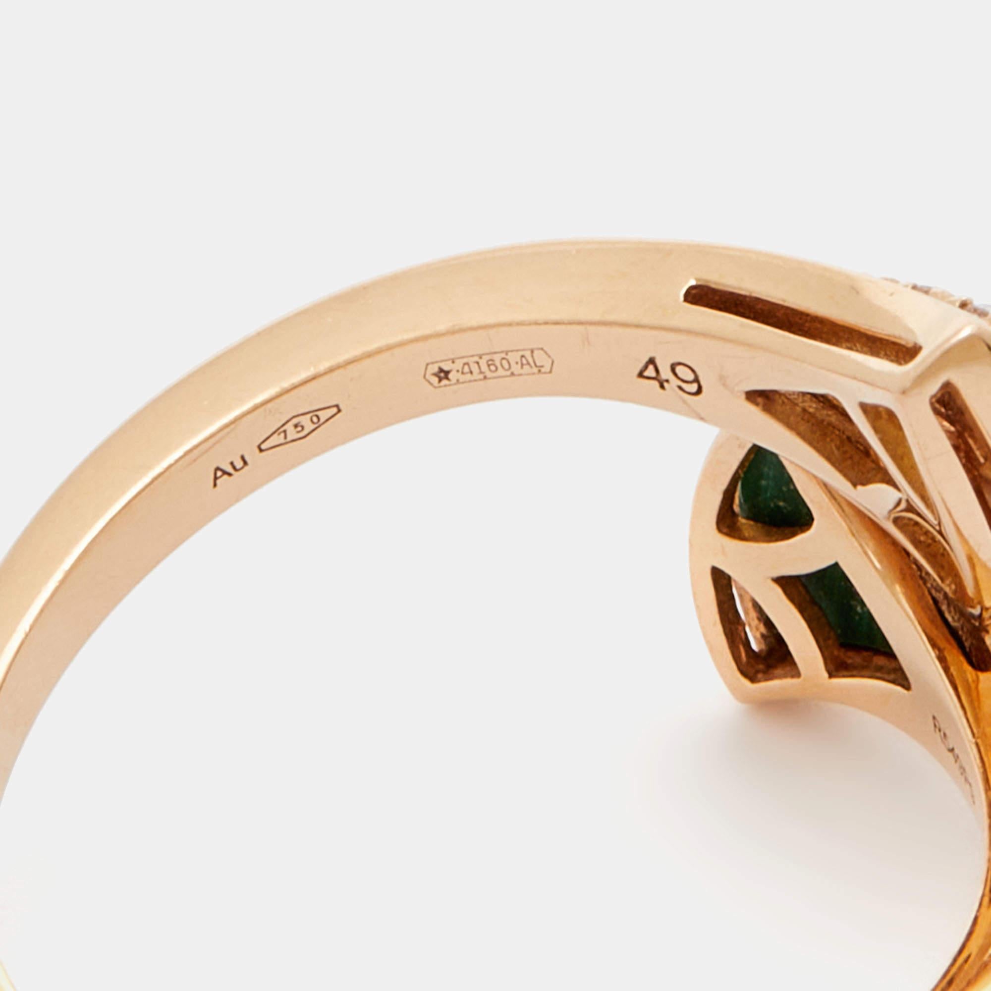 Beautiful praise to the Maison's rich aesthetics, this wondrous ring is simple yet statement-making. It is a gorgeous piece of jewelry that can be worn for any occasion.

Includes: Original Box, Original Case