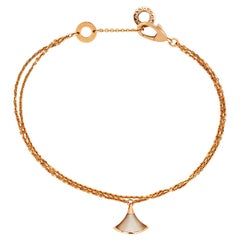 Bvlgari Divas' Dream Mother of Pearl 18k Rose Gold Charm Bracelet SM