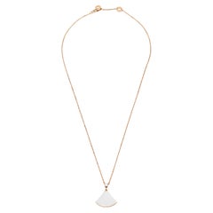Bvlgari Divas' Dream Mother of Pearl Diamond 18K Rose Gold Pendant Necklace