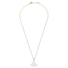 Bvlgari Divas' Dream Mother of Pearl Diamond 18K Rose Gold Pendant Necklace