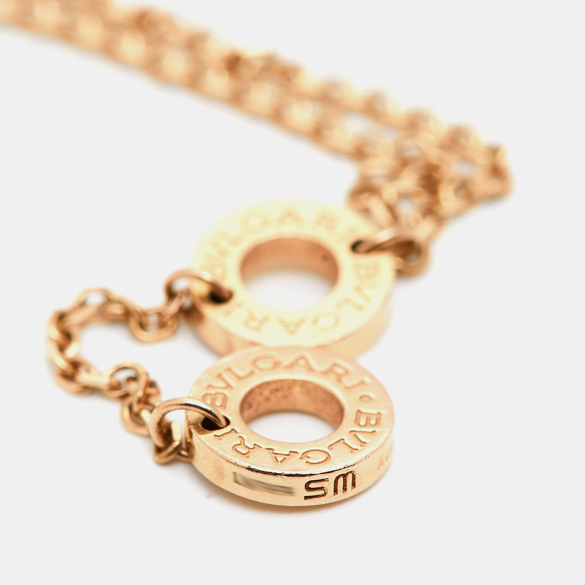 Bvlgari Divas' Dream Onyx 18k Rose Gold Bracelet S/M 1