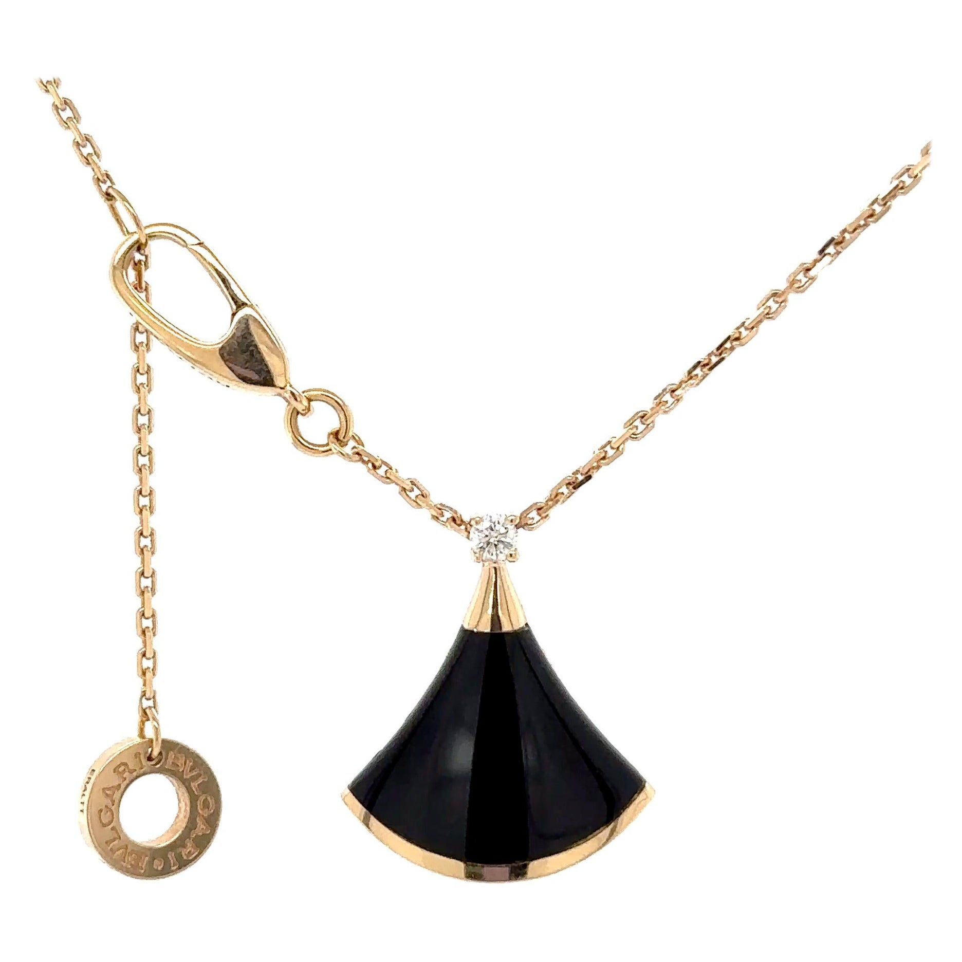 Bvlgari Divas��’ Dream Onyx & Diamond Pendant 0.03ct