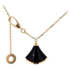Bvlgari Divas’ Dream Onyx & Diamond Pendant 0.03ct