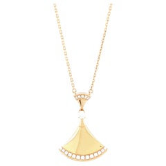 Bvlgari Diva's Dream Pendant Necklace 18k Rose Gold with Diamond