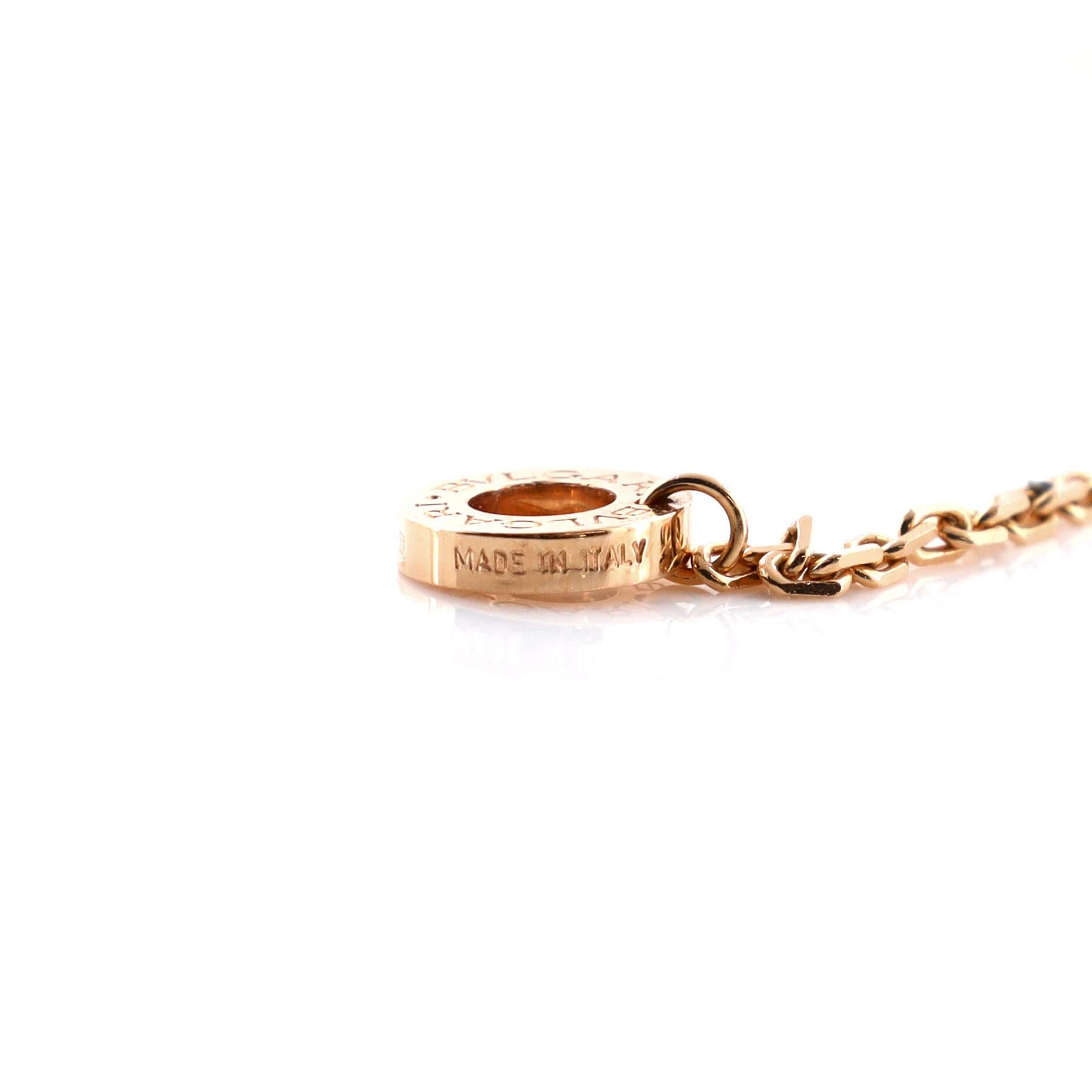 Bvlgari Divas' Dream Anhänger Halskette 18k Roségold mit Perlmutt-Perlmutt-Anhänger Damen