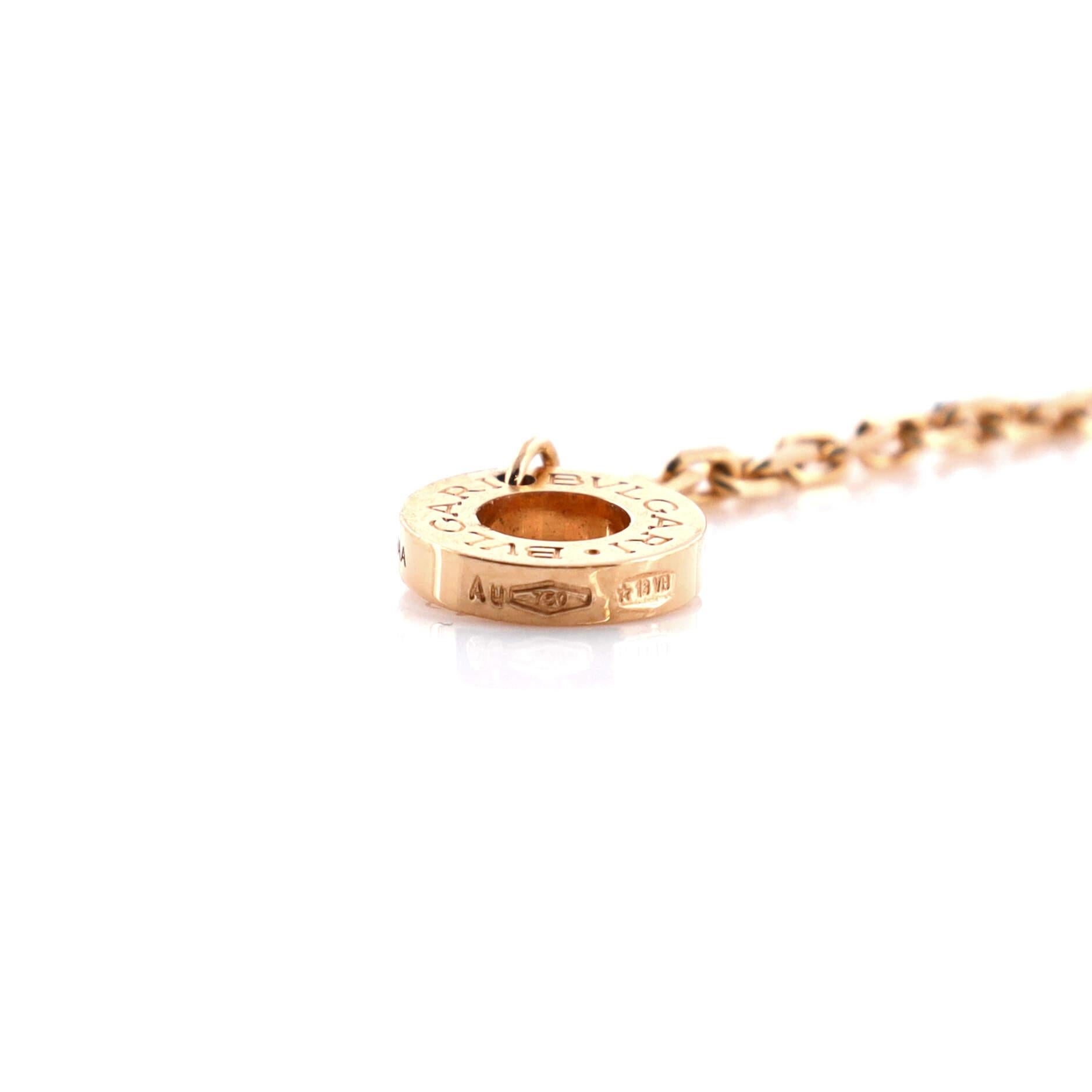 Bvlgari Divas' Dream Anhänger Halskette 18k Roségold mit Perlmutt-Perlmutt-Anhänger 1