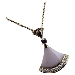 BVLGARI Divas’ Dream Pink Opal Diamond Necklace