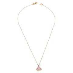 Bvlgari Divas' Dream Sapphire Diamond 18K Rose Gold Pendant Necklace
