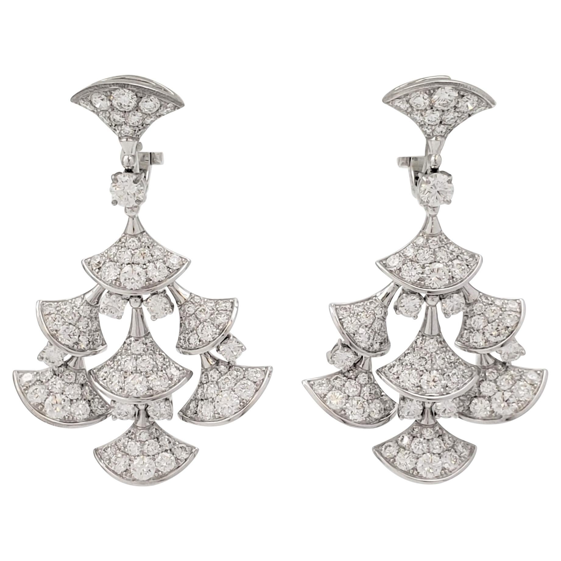 Bvlgari 'Divas' Dream' White Gold and Diamond Earrings