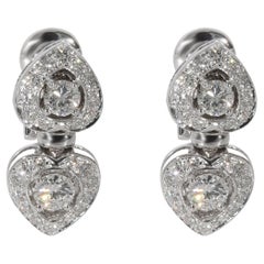 Bvlgari Doppio Diamond Earrings in 18k White Gold 2.5 CTW