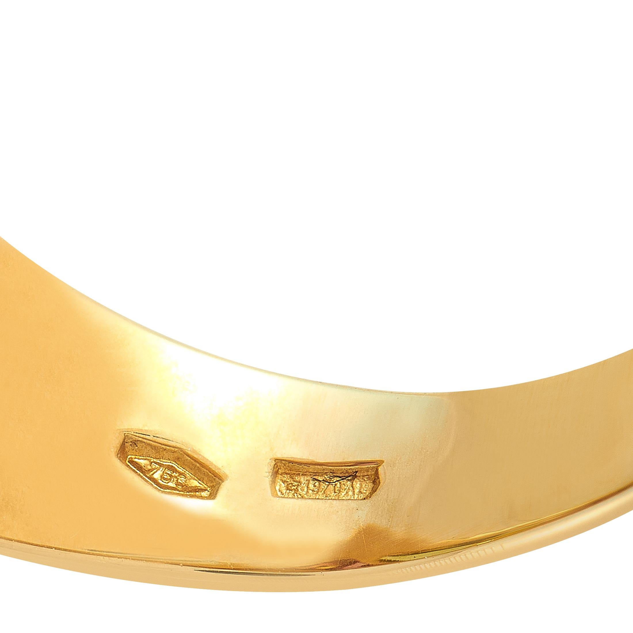 Women's Bvlgari Doppio Peridot and Tourmaline Yellow Gold Heart Shape Ring