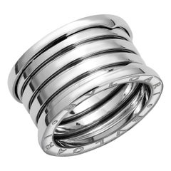 B.Zero1 Band Finger, Bvlgari, achtzehn Karat Weißgold
