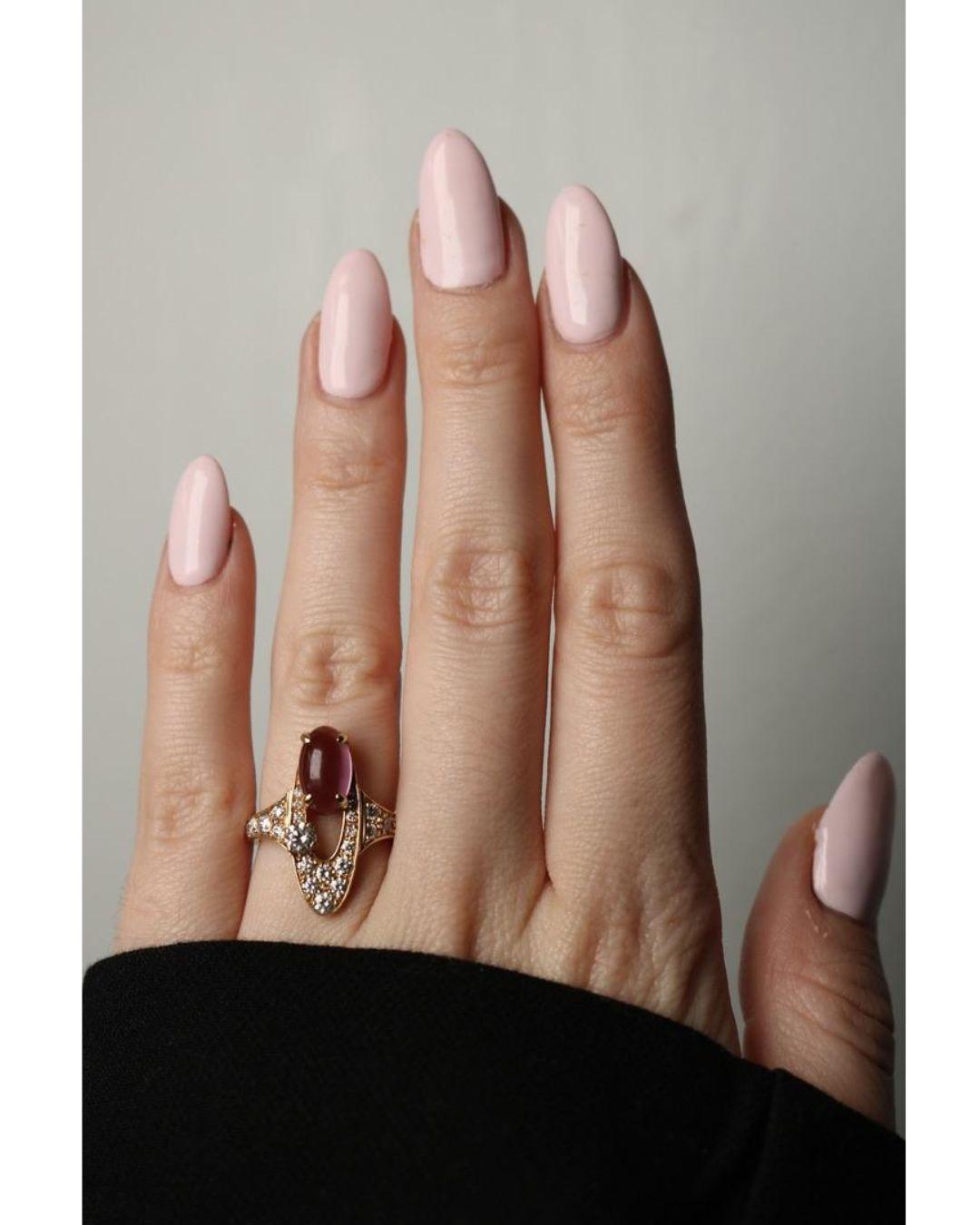 Bvlgari Elisia Ring Amethyst Diamonds 18K Yellow Gold Size 6 en vente 3