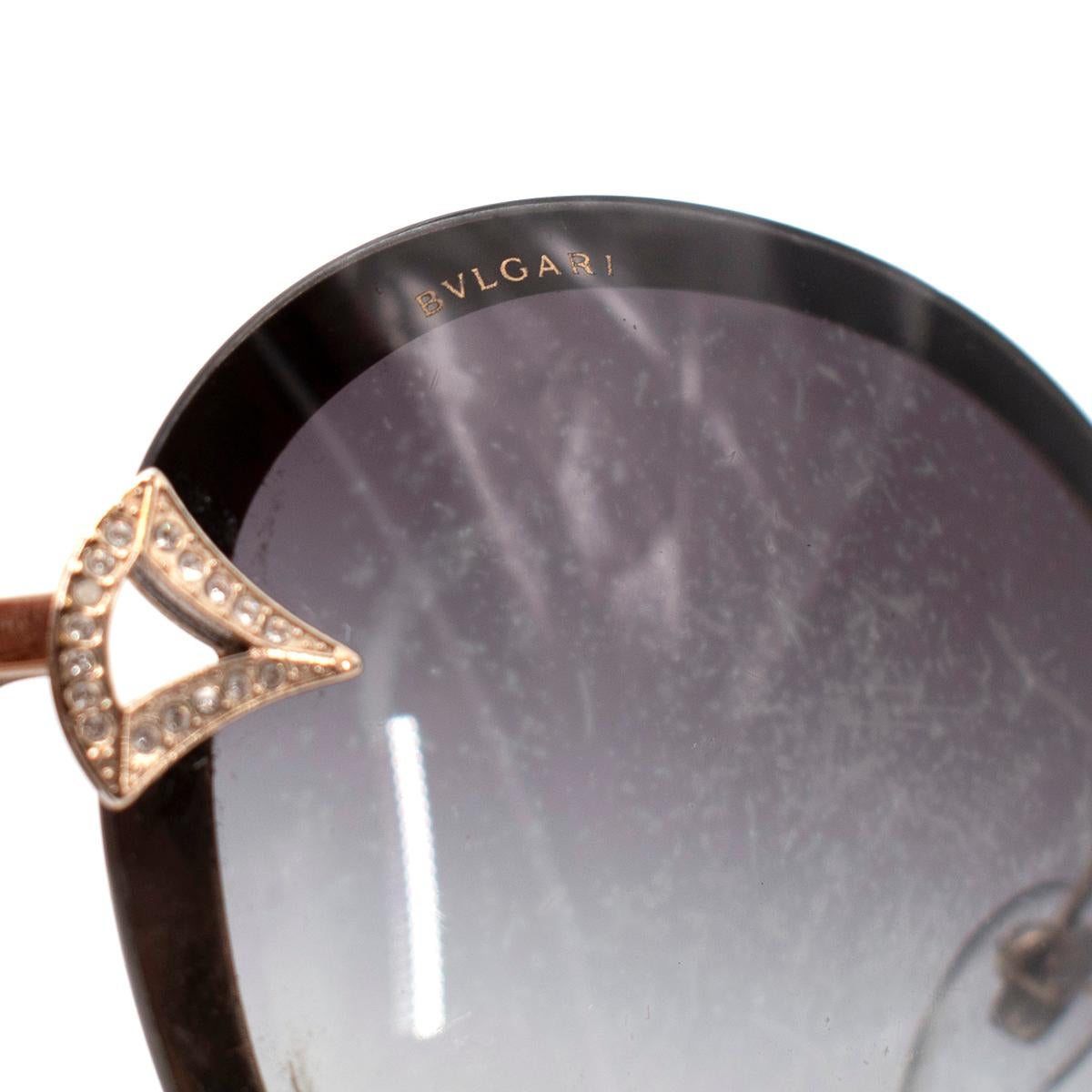 Gafas de sol redondas embellecidas Bvlgari 6101B en Nuevo estado para la venta en London, GB