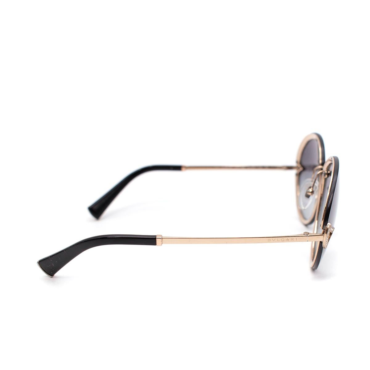 Gafas de sol redondas embellecidas Bvlgari 6101B en venta 1