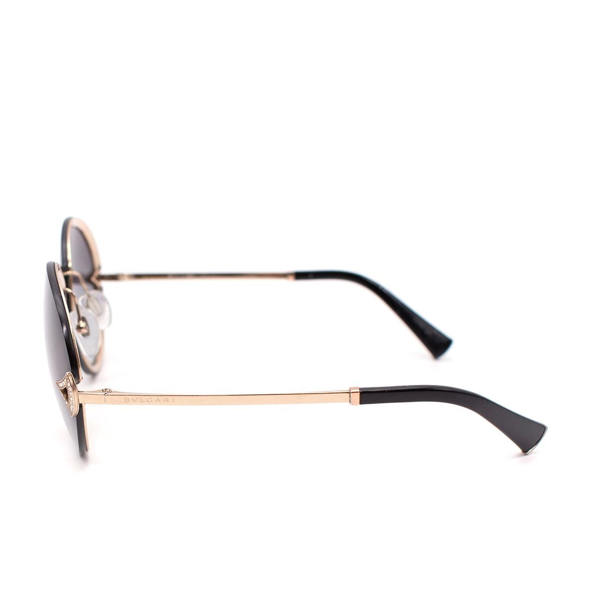 Gafas de sol redondas embellecidas Bvlgari 6101B en venta 3