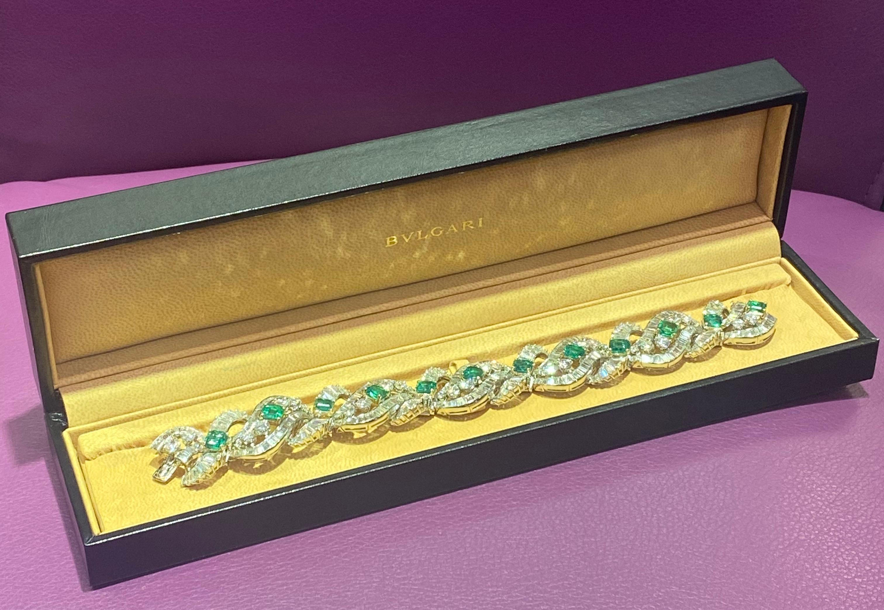 Bvlgari Emerald & Diamond Bracelet  1