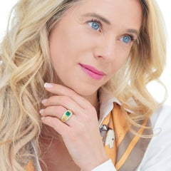 BVLGARI Emerald & Diamond Ring