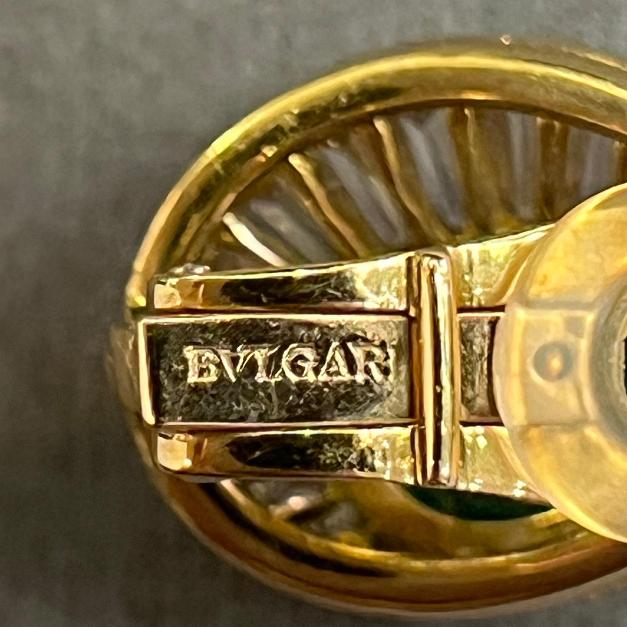 Bvlgari Smaragd-Ohrringe im Angebot 1