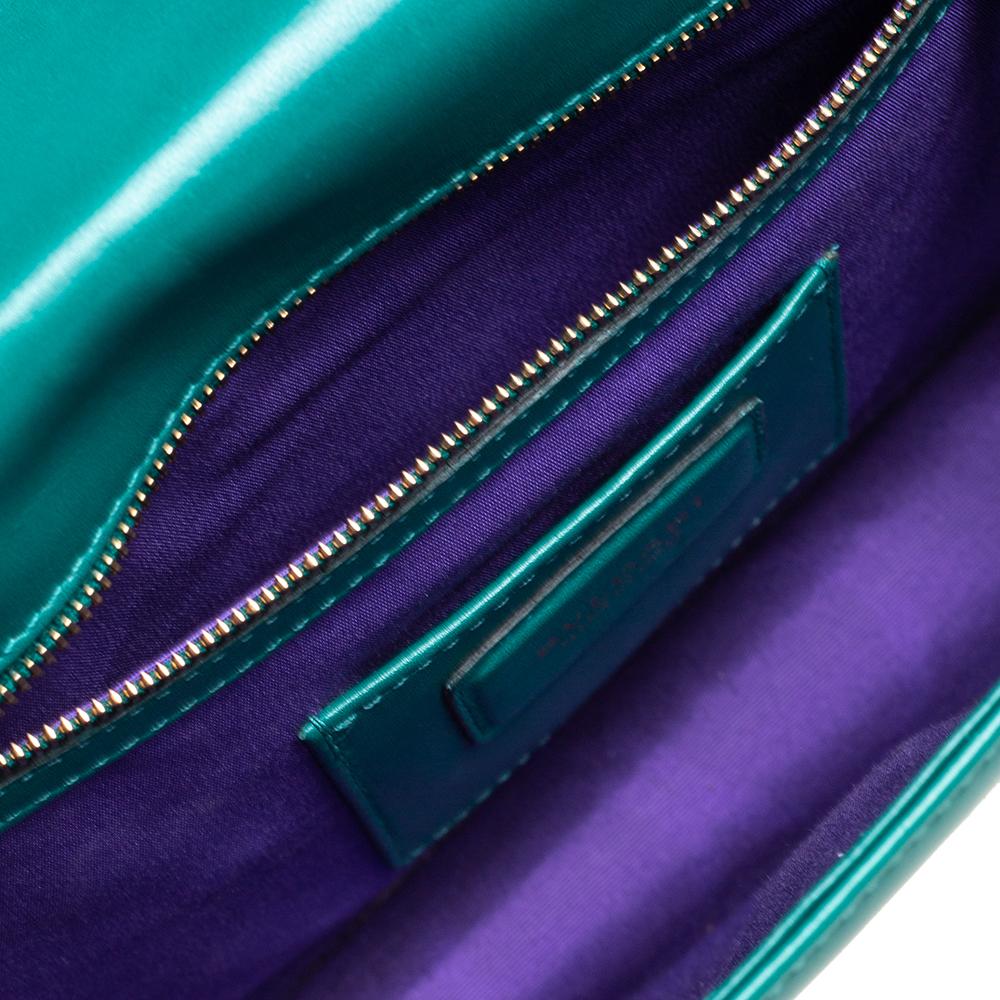BVLGARI Smaragdgrünes Leder Serpenti Forever Umhängetasche 5