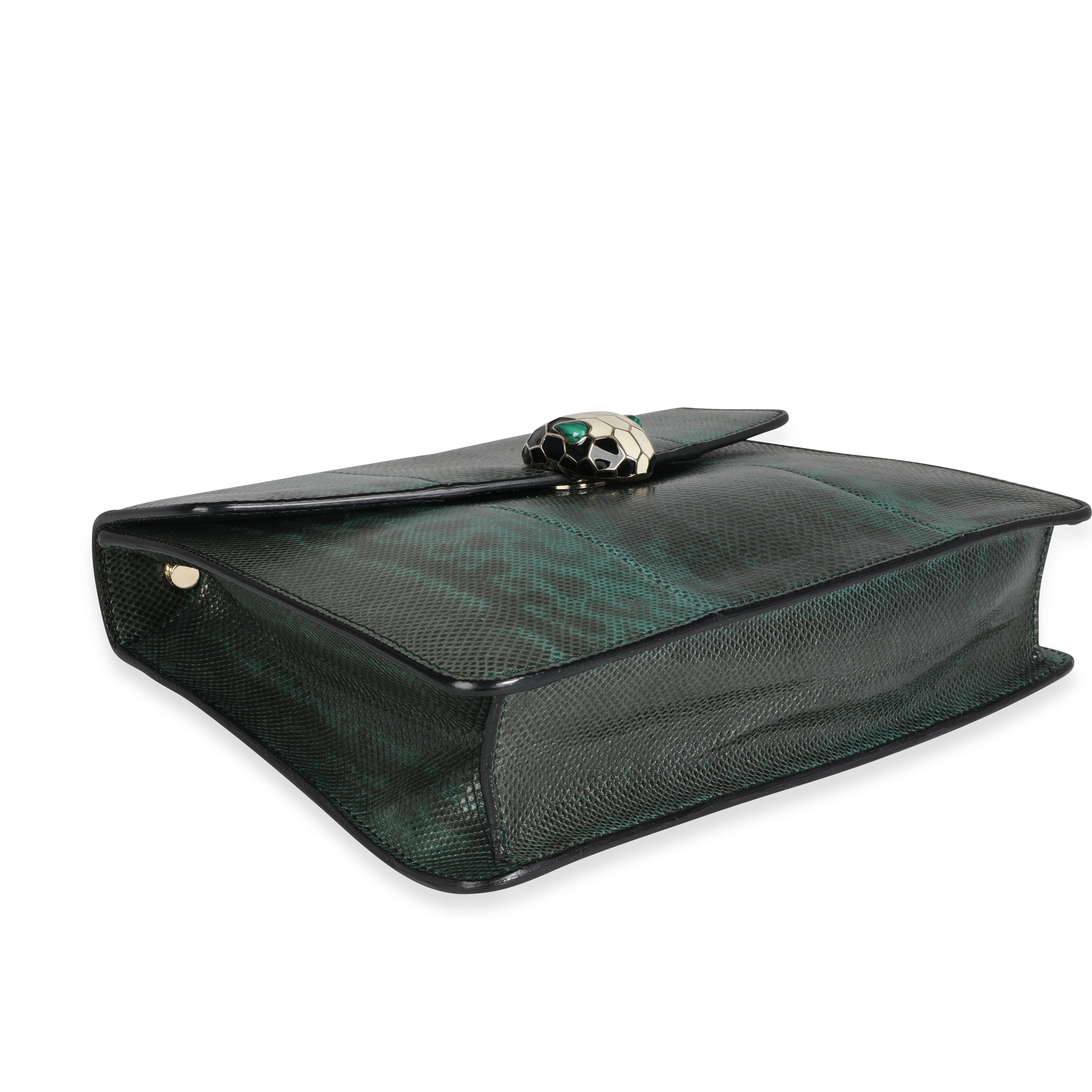 Bvlgari Smaragd Karung Serpenti Forever Umhängetasche 1