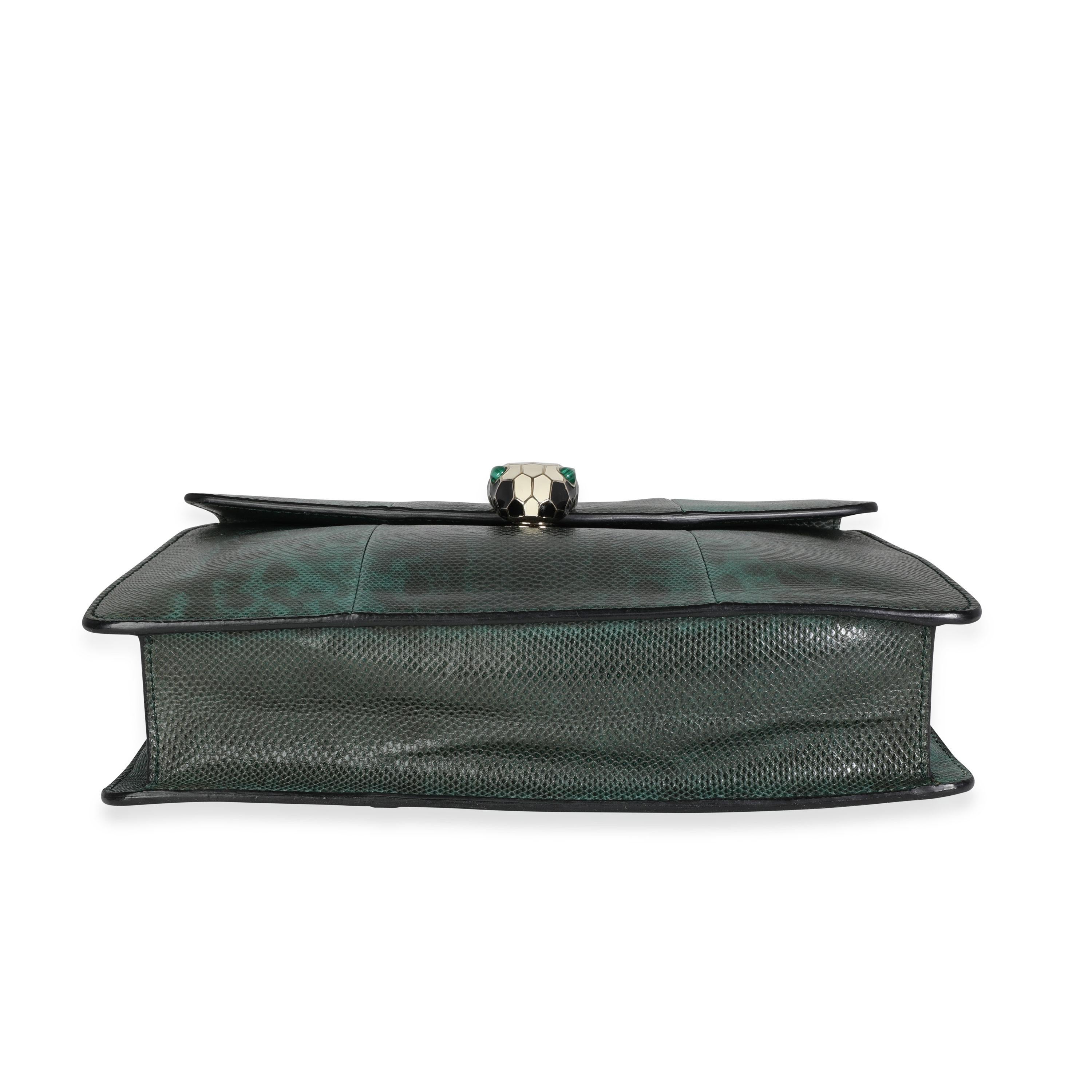 Bvlgari Smaragd Karung Serpenti Forever Umhängetasche 2