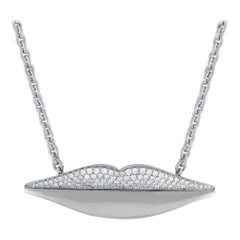 Bvlgari Enigma 18K White Gold 2.0ct Diamond Pendant Necklace BV03-122325 Bvlgari Enigma 18K White Gold 2.0ct Diamond Pendant Necklace BV03-122325
