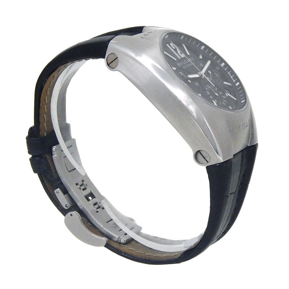 Bvlgari Ergon EG 40 SCH, Black Dial, Certified and Warranty In Excellent Condition In Miami, FL