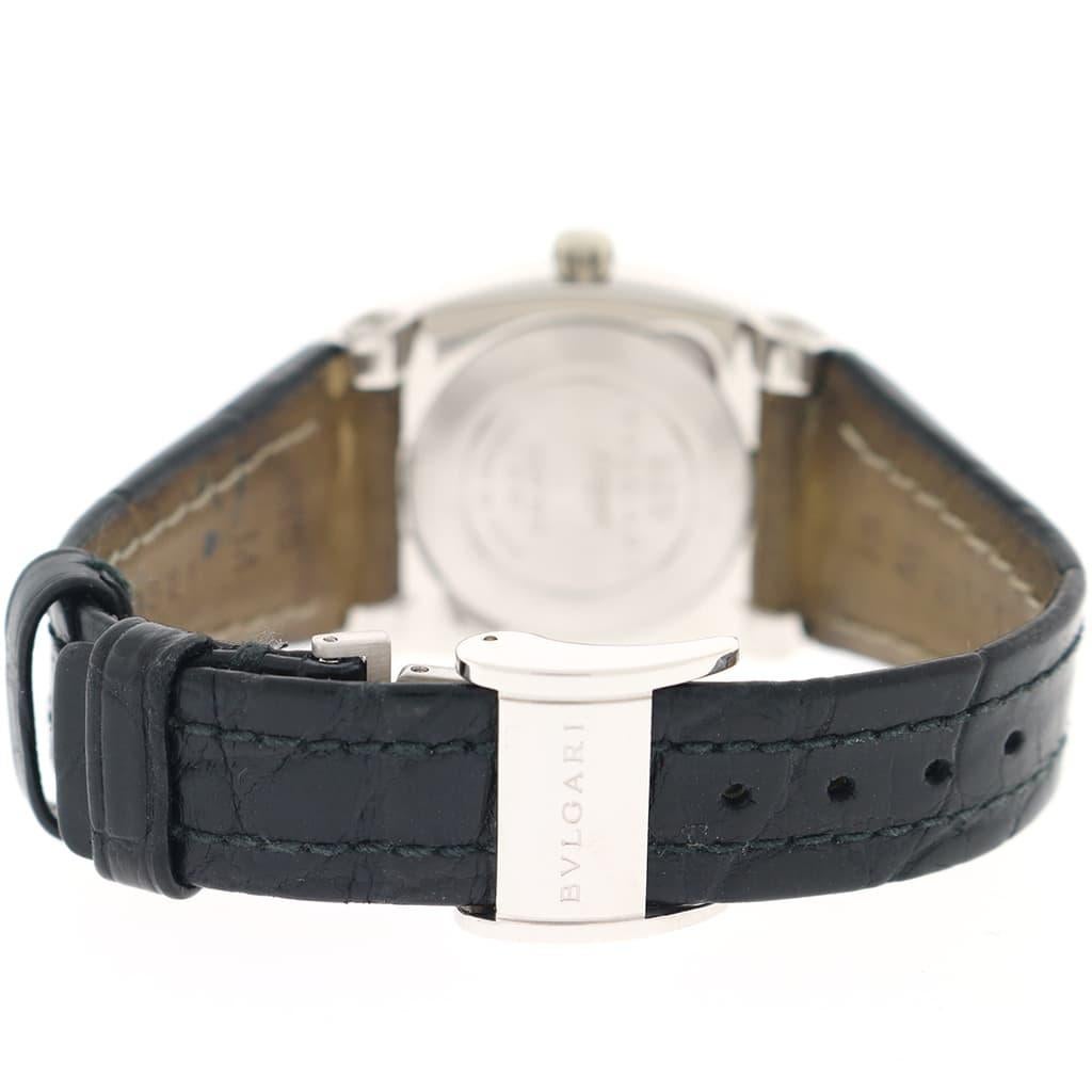 Bvlgari Ergon Ladies 18 Karat White Gold Factory Diamond Lugs and Dial Watch In Excellent Condition For Sale In New York, NY