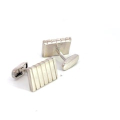 Bvlgari Estate Cufflinks Sterling Silver