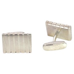 Bvlgari Estate Cufflinks Sterling Silver