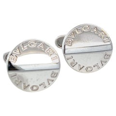 Vintage Bvlgari Estate Sterling Silver Cufflinks 16.24 Grams