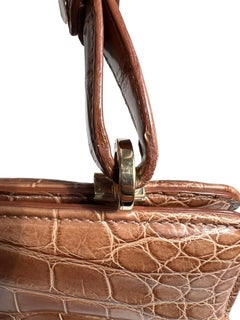 Bvlgari Exotic Leather Isabella Rossellini Top Handle Bag