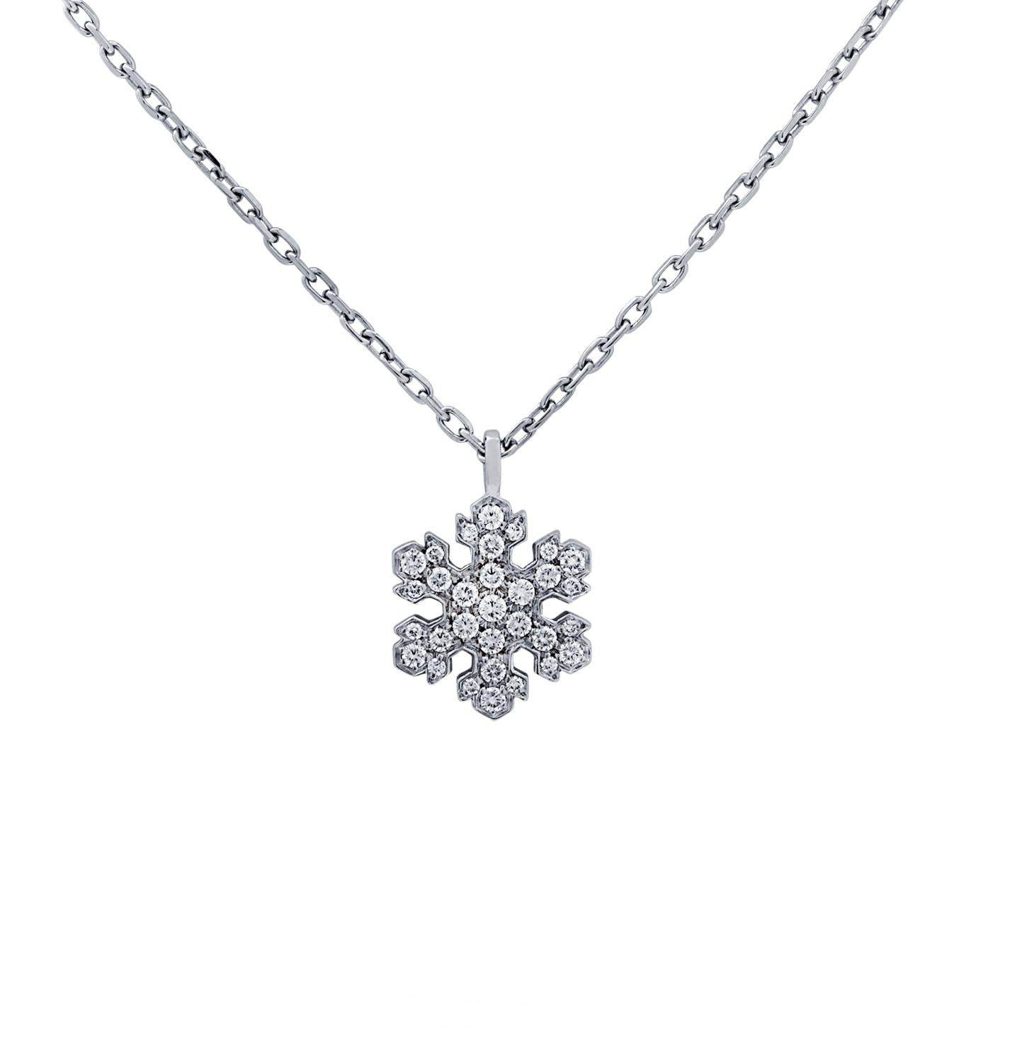 bvlgari snowflake necklace