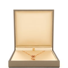 Bvlgari Fiorever Drop Pendant Necklace 18K Rose Gold and Diamonds