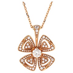 Collana Fiorever di Bvlgari in oro rosa 18k e diamanti