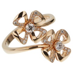 Bvlgari Fiorever Anillo de Cóctel de Diamantes en Oro Rosa