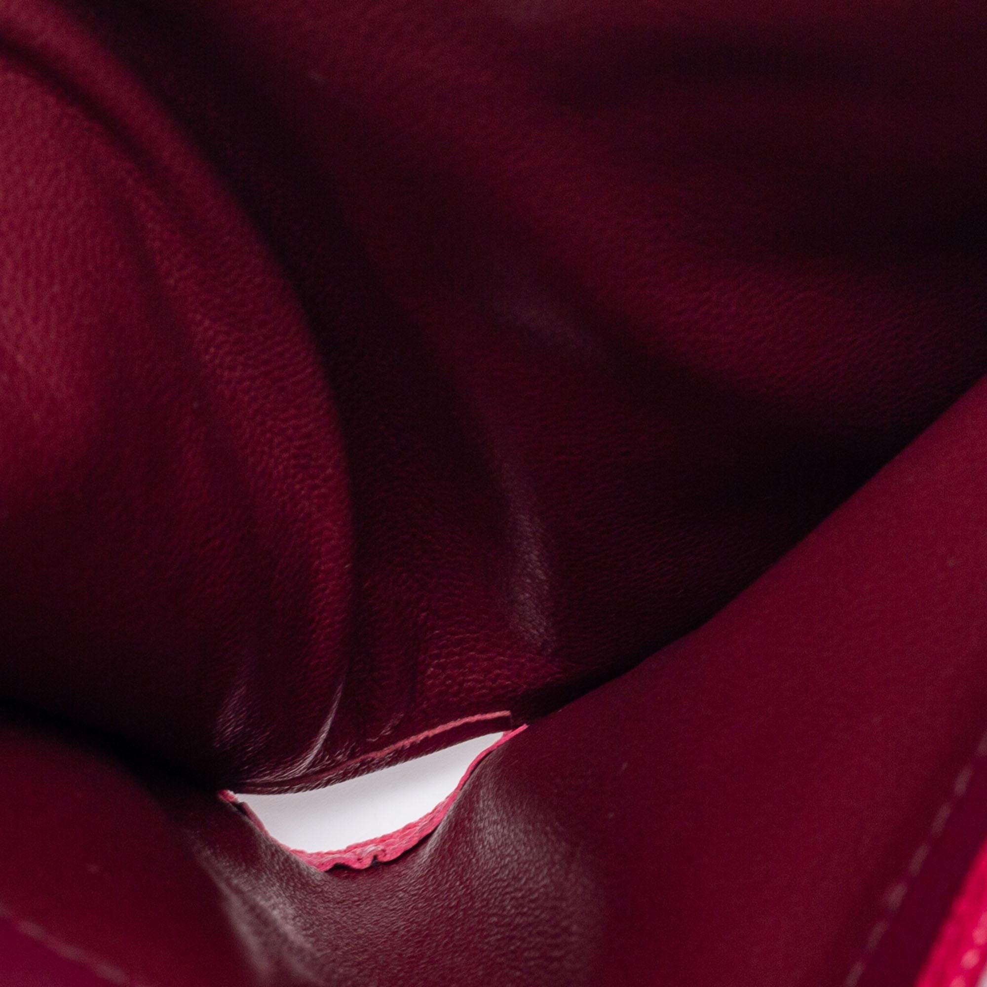 Women's Bvlgari Fuchsia Leather Bvlgari Trifold Wallet