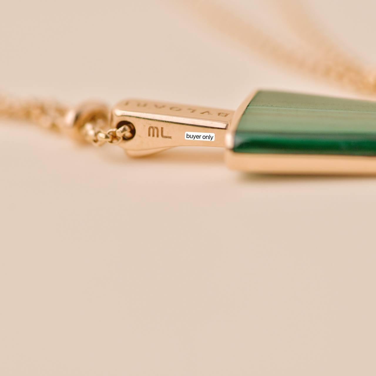 Bracciale Bvlgari Gelati Diamante Malachite Oro Rosa 18k 1