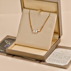 Bvlgari Gelati Diamond Mother of Pearl 18k Rose Gold Pendant Necklace