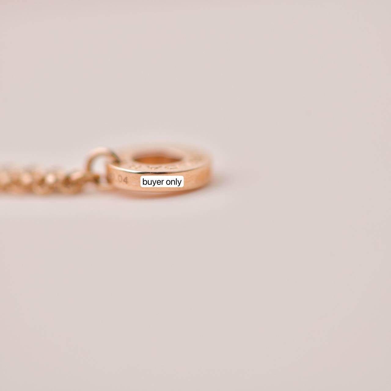 Bvlgari Gelati Diamond Mother of Pearl 18k Rose Gold Pendant Necklace 3