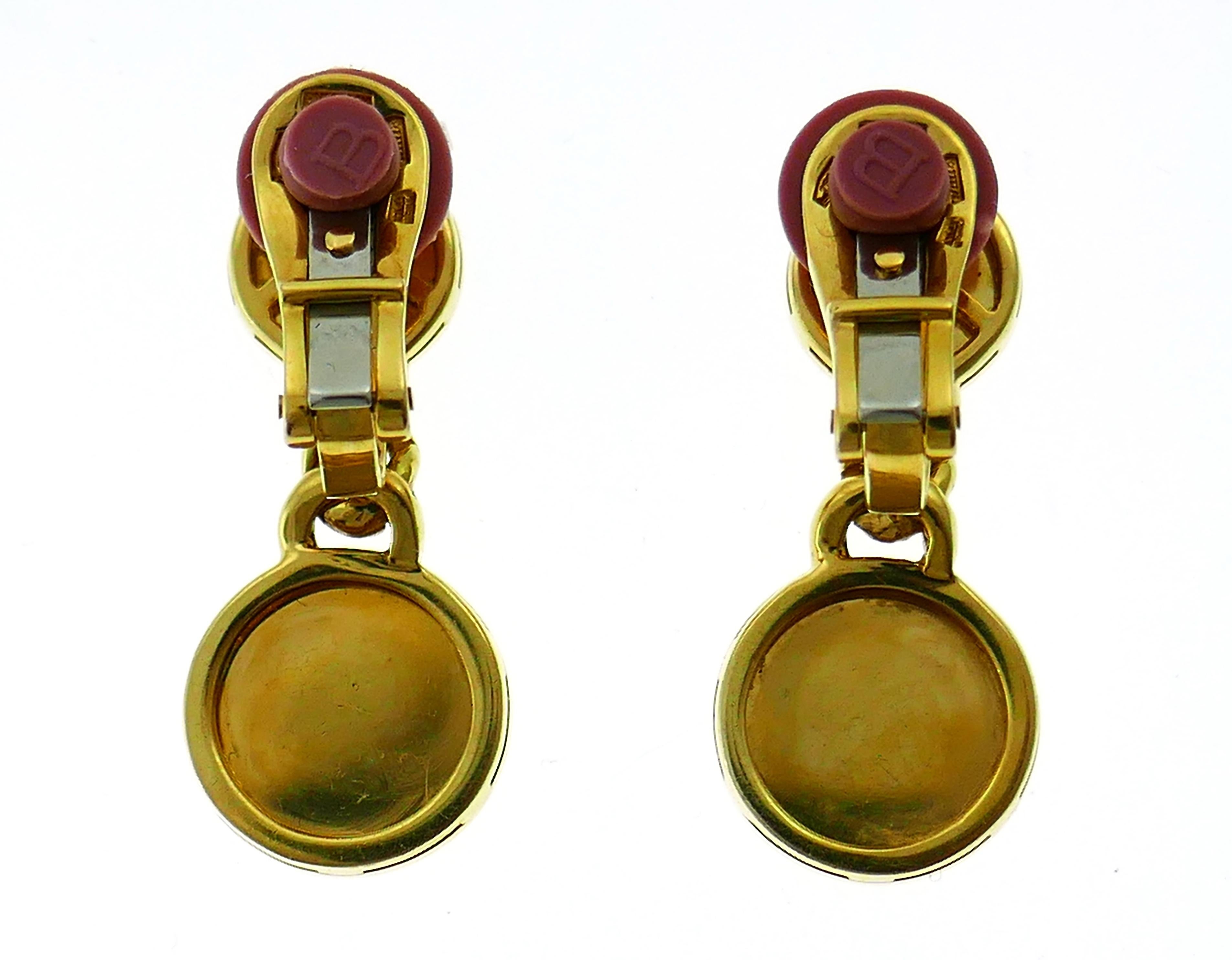 Bulgari Gems Yellow Gold Necklace Earrings Set 1