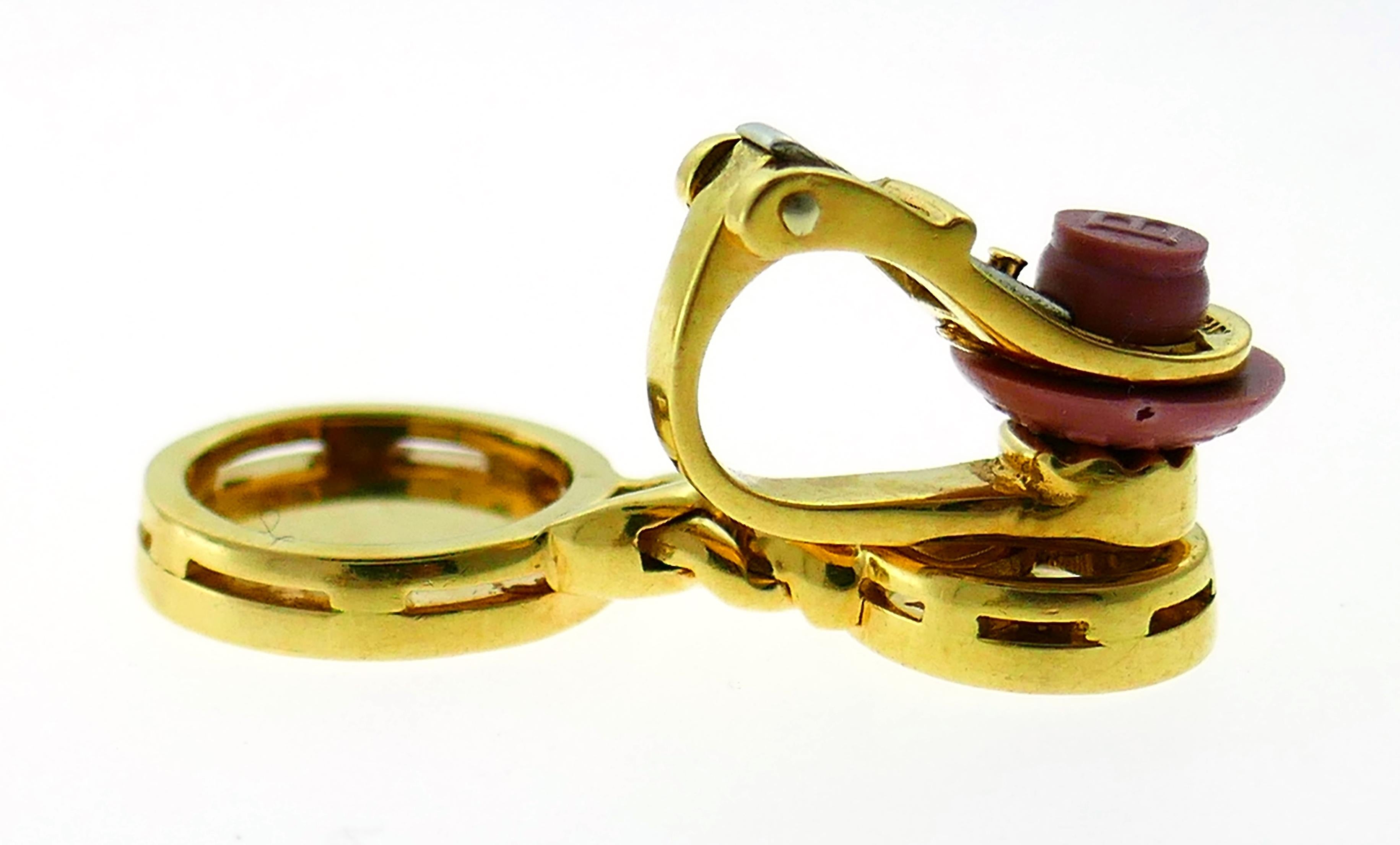 Bulgari Gems Yellow Gold Necklace Earrings Set 2